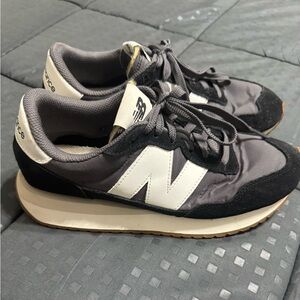 New Balance Charcoal and Black Athletic Shoes